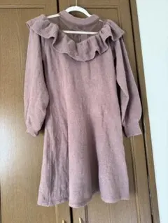 NICE CLAUPフリルデザイン ワンピース