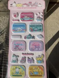 サンリオ　海外限定　正規品　ぷっくりシール　ハンギョドン　ポムポムプリン