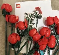 LEGO レゴ バラの花束 組み立て済み