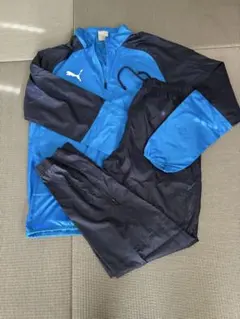 PUMA ピステ上下セット ブルー ネイビー M 只今値下げ中