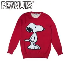 SNOOPY レッド ニットセーター