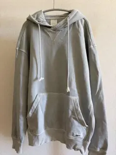 Reebok パーカー グレー 刺繍ロゴ M