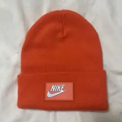 Nike オレンジ ニット帽 フリーサイズ