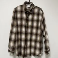 CIAOPANIC チェック柄 長袖シャツ ブラウン系
