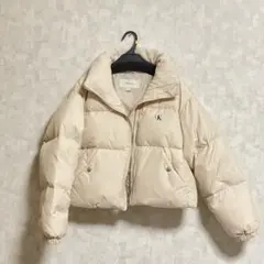 【Calvin Klein】ダウンジャケット ベージュ ピンクベージュ