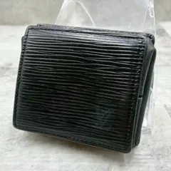 美品 ルイヴィトン エピ レザー コインケース コンパクトウォレット ブラック