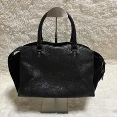 美品 COACH コーチ ブラック スエード レザー 40862 シボ皮