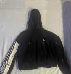 adidas オリジナルス ベロア パーカー ブラックのサムネイル