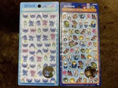 ボンボンドロップシール ミニ スティッチ・ズートピア 2枚セット