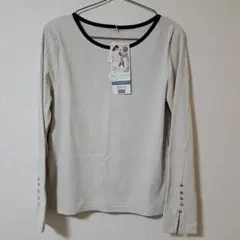 【値下げ！】しまむら　キレイ見え　プルオーバー　L　トップス　裏起毛　クロッシィ