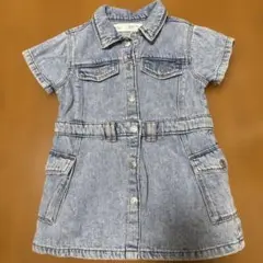 ZARA 半袖デニムワンピース　92cmのサムネイル