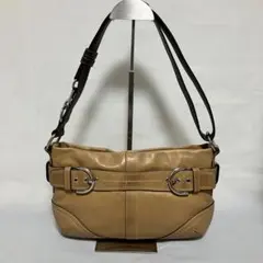 COACH レザー ショルダーバッグ 2way ソーホー 肩掛け ベージュ