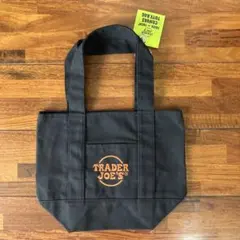 【新品】トレーダー ジョーズ ミニ エコ バッグ トート 黒 キャンバス