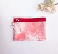 ミナペルホネン　rain chukka レッド　ポーチ