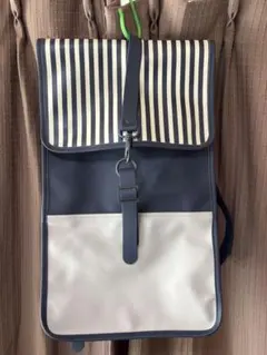レインズ RAINS リュック バックパック 希少ストライプ柄 美品のサムネイル