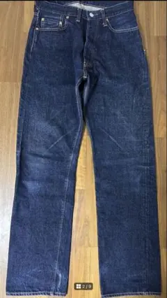 【美品】DENIME ドゥニーム 濃紺 492×41 W32 オリゾンティのサムネイル