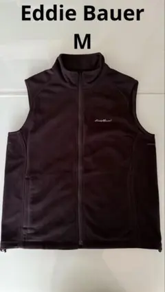 【Eddie Bauer】エディーバウアー・フリースベスト＊ブラック＊M