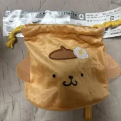 サンリオ ふわふわフェイス日焼け巾着 ポムポムプリン