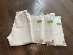 新品　4セット　ユニクロ　キッズ　リラックスフィットレギンス　110 ナチュラル