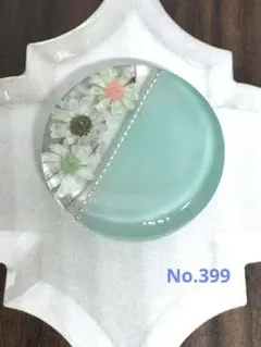 レジンヘアゴム☆No.399 バイカラー　ドライフラワー