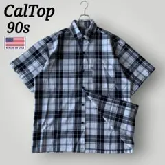 人気 90s USA製 CalTop キャルトップ チェック シャツ XL