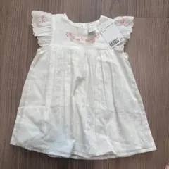 H&M 花柄刺繍ワンピース 75cm 新品タグ付きのサムネイル