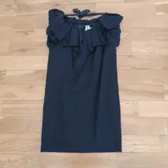 JILL STUART ノースリーブミニワンピース S ネイビー