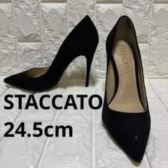 STACCATO スタッカート グリッターパンプス 10cmヒール 24.5cmのサムネイル