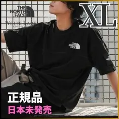 大人気 男女兼用 ノースフェイス ロゴ ステッチ Tシャツ ブラック XL