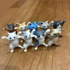 ネコのペンおき　9体セット　シャム　ねこ　猫　ガチャ　フィギュア