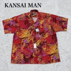 ✨新品タグ付き✨ KANSAI MAN 半袖シャツ 山本寛斎 マルチカラー 総柄のサムネイル