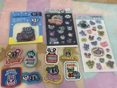 エンジェルブルー ステッカー ワッペン シール １１点セット