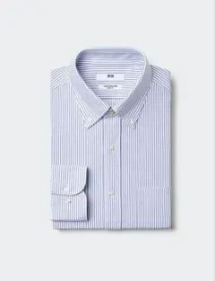 UNIQLOスーパーノンアイロンジャージースリムシャツボタンダウン　M