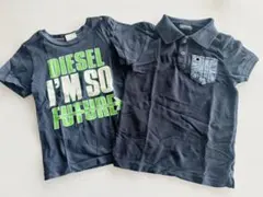 DIESEL Tシャツ＆ポロシャツセット 95cm ネイビーのサムネイル