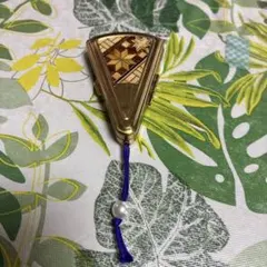 印鑑ケース 朱肉付き 幾何学模様