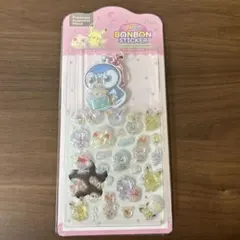 ピカチュウ　ポケモン　シール　キャンディボンボンステッカー 韓国　キーホルダー付のサムネイル