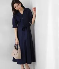プロポーション シャツワンピース