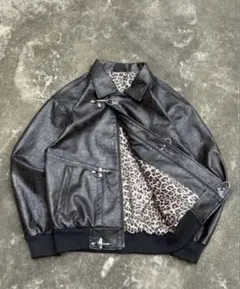 BELVET レザージャケット ファイヤーマンジャケット ブラック Mサイズ