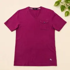 バーバリーブラックレーベル 半袖 Vネック Tシャツ メンズ 2 Mのサムネイル