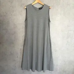 Demi-Luxe BEAMS ノースリーブ ひざ丈ワンピース グレーのサムネイル