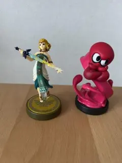 amiibo ゼルダの伝説　ゼルダ姫　スプラトゥーン　タコ　2個セット　中古美品