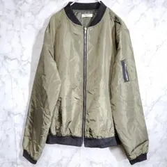 ジャケット MA-1 カーキ ミリタリー 薄手 レディース 上着 ジャケット M