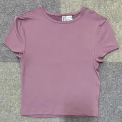新品未使用 Tシャツ 半袖Tシャツ トップス カットソー ショート丈 ピンクのサムネイル
