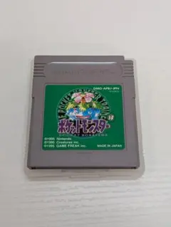 動作未確認 ゲームボーイ ポケットモンスター 緑 カセット ポケモン ケース付