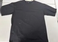 ブラック 星空柄 半袖Tシャツ XL