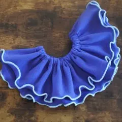 フリルスタイ　リブ　ブルー✖︎ライトブルー