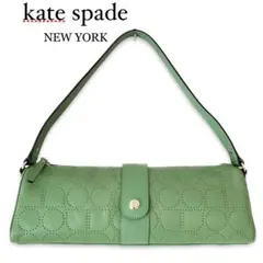 kate spade レザー ショルダーバッグ グリーン