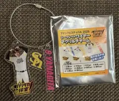 ソフトバンクホークス　柳田悠岐　ワイヤーキーチェーン　キーホルダー