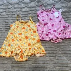 【新品、未使用】女の子向けワンピース水着2点セット