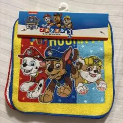 パウ・パトロール プチタオル 3枚組　手拭き　ハンカチ